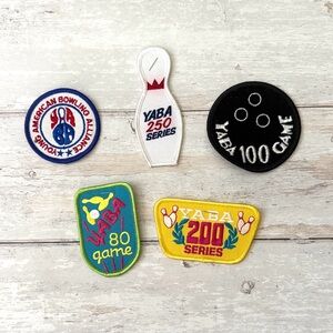 Bowling Patches Set of 5 Clothing Sew On Patches Bundle Lot